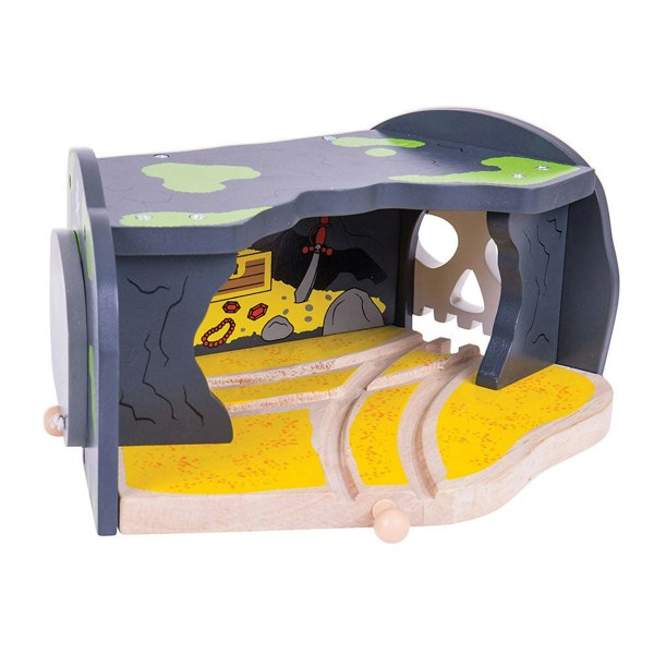 Bigjigs Rail Wooden Treasure Cave - Wooden Train Set Accessory