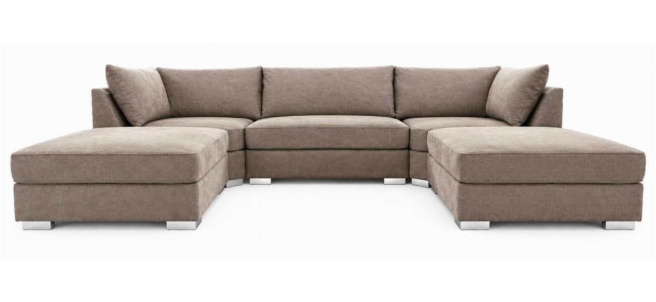 Outdoor Living The Wentworth U-Shaped Modular Corner Sofa with Deep Seat