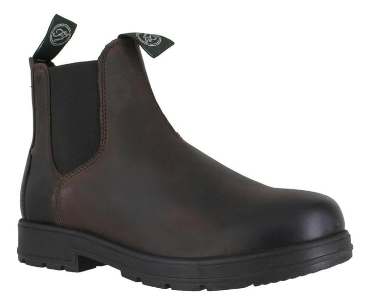 Frank James Braunston Mens Classic Pull On Dealer Chelsea Leather Ankle Boots