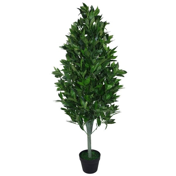 Leaf 120cm (4ft) Artificial Topiary Bay Tree Pyramid Cone - Extra Large