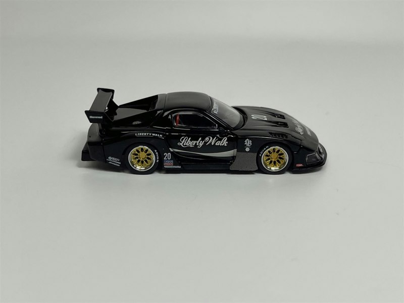 Mini GT Mazda RX-7 LB Super Silhouette Liberty Walk Black RHD 1:64 Mini GT MGT00785R