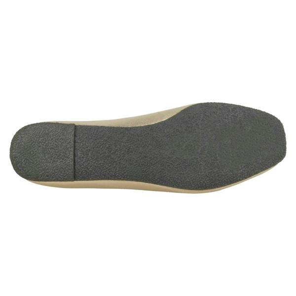 Spot On Ladies Spot On Ribbon Bow Vamp Ballerinas