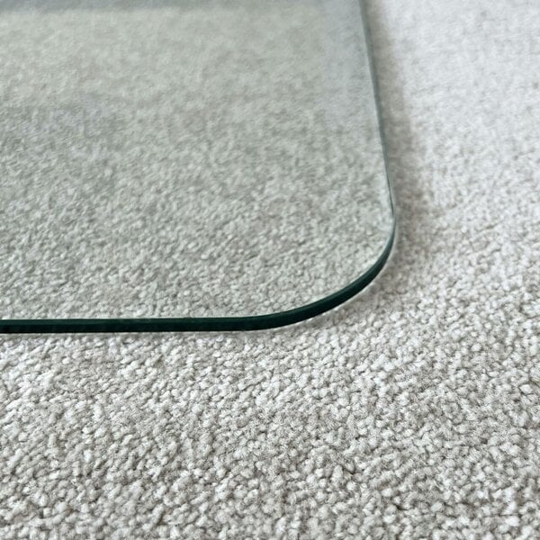 Marvelux Tempered Glass Chair Mat for All Carpet Thicknesses & Hard Floors