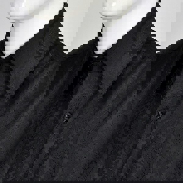 Kensington Paisley Jacquard Shirt - Black