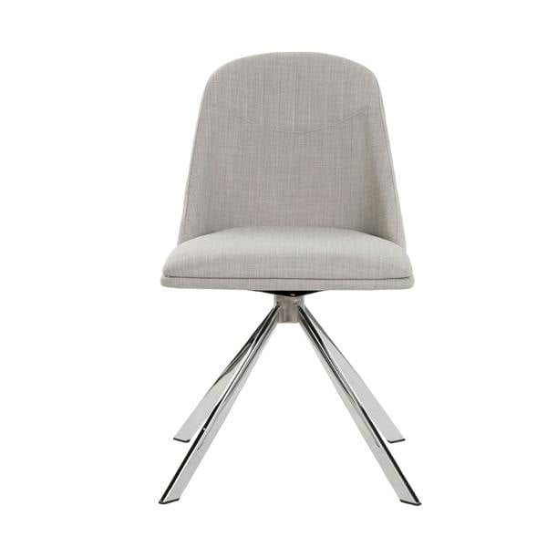 Angel Cerdá Grey fabric swivel chair 4020