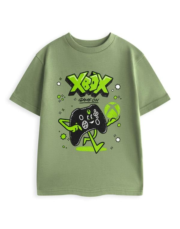 Vanilla Underground Xbox Boys Green Game On Short Sleeved T-Shirt