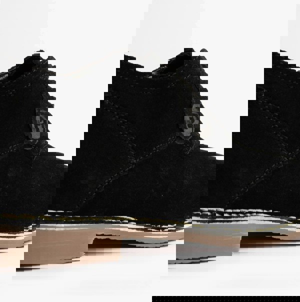 Popps JONAS Mens Suede Desert Shoes Black