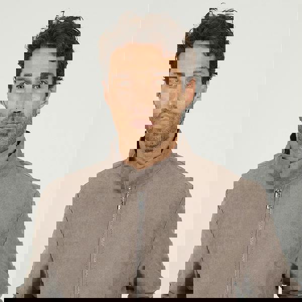 Brave Soul Taupe Faux Suede Bomber Jacket - Taupe Image 4