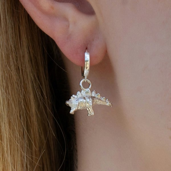 Mylee London Sterling Silver Stegosaurus Earrings