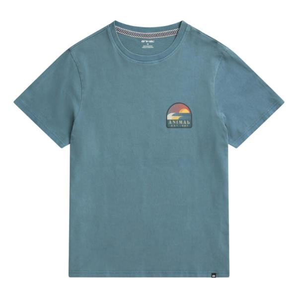 Animal Mens Jacob Organic Cotton T-Shirt - Corn Blue - 