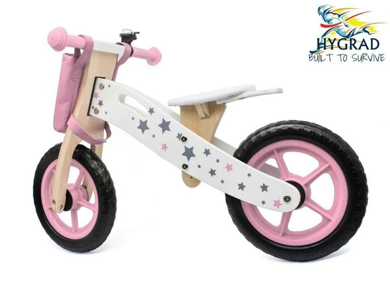 HYGRAD BUILT TO SURVIVE Wooden Balance Bike for Kids with Bell – Lightweight Training Bike | HYGRAD®