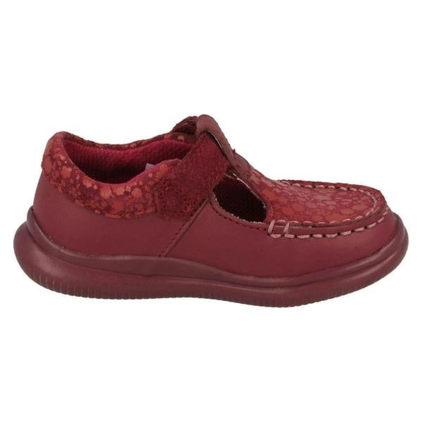 Clarks Girls Clarks Polka Dot Detailed T-Bar Shoes Cloud Rosa T