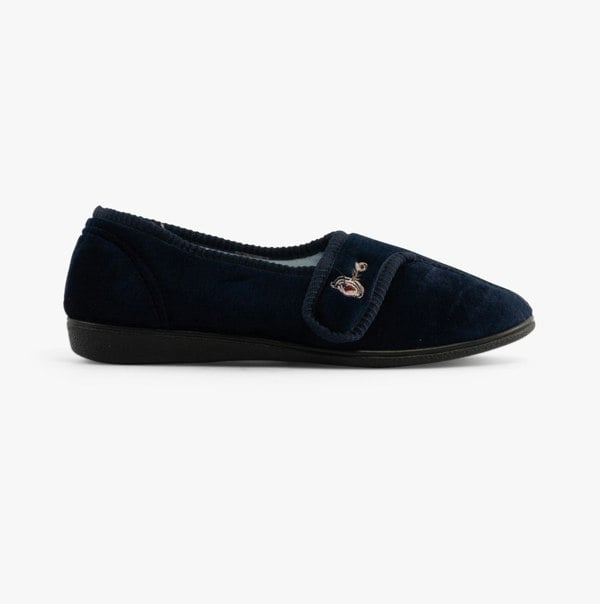 Jo & Joe IDA Womens Full Slippers Navy