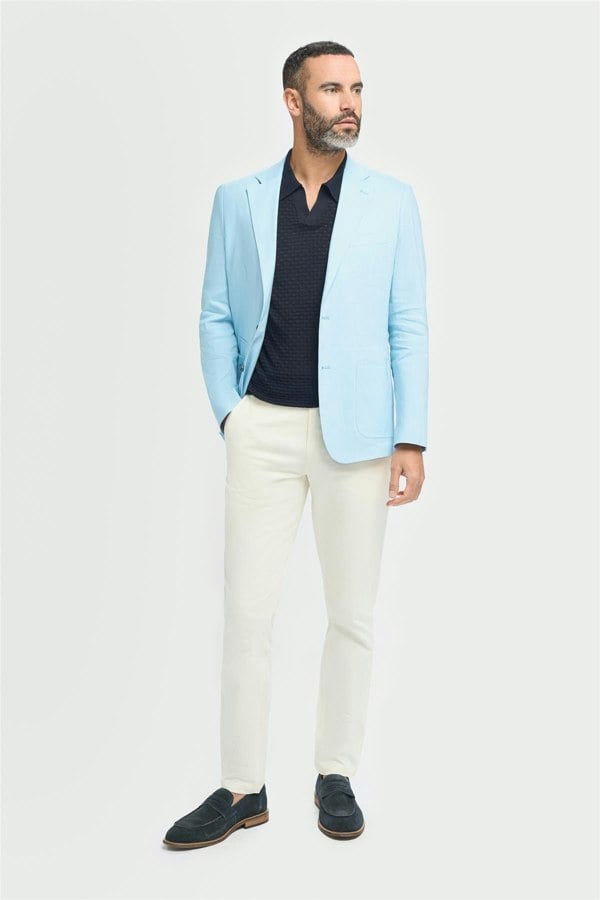 House of Cavani Luca Sky Blue Blazer