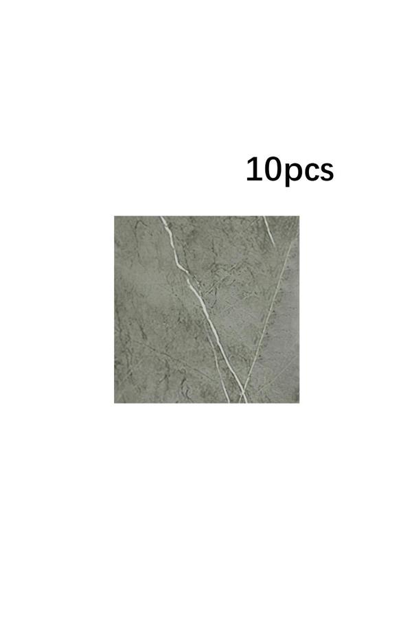 Living and Home 10pcs Self-Adhesive Grigio Carnico Marble PVC Wallpapers, 40x40cm