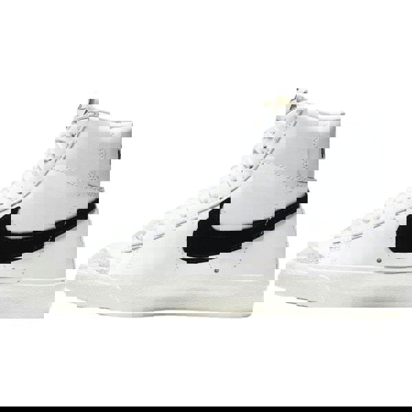 Nike Unisex Adult Blazer 77 Leather Mid Cut Trainers - White/Black - 