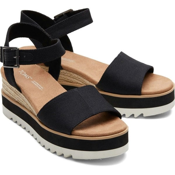 TOMS Diana Womens Sandals - Black