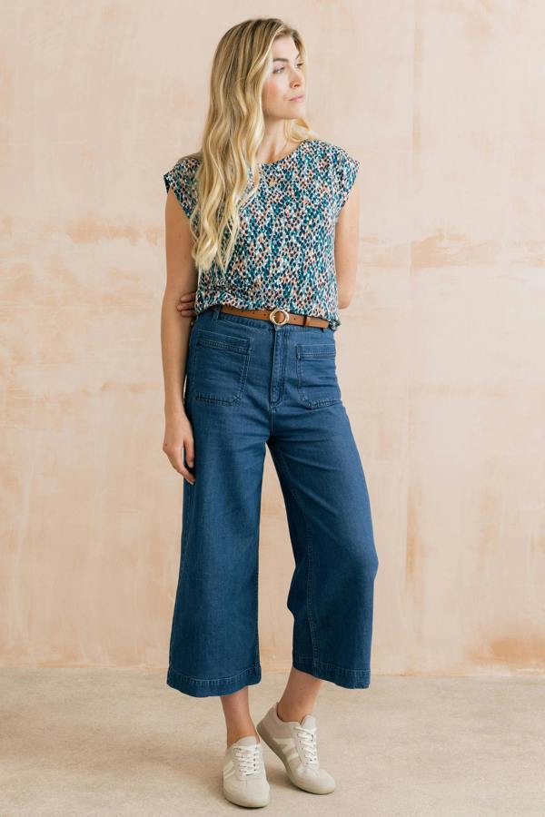 Lily & Me Sway Organic Cotton Jersey T-Shirt Restore Ocean