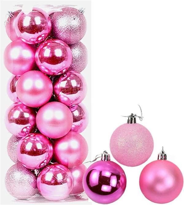 Pink Shatterproof Christmas Baubles 3cm Pack Sizes for Trees, Garlands and Seasonal Decorating image 5