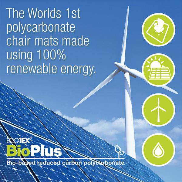 Ecotex® BioPlus Polycarbonate Chair Mat for Hard Floors