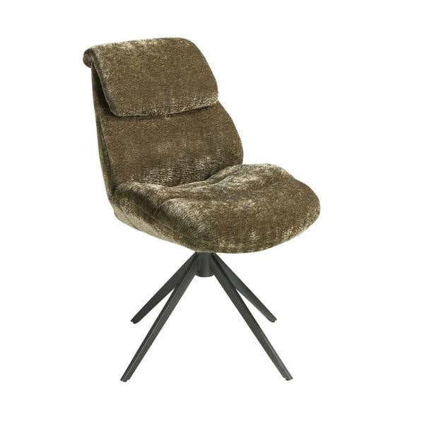 Angel Cerdá Olive green velvet swivel chair 4248