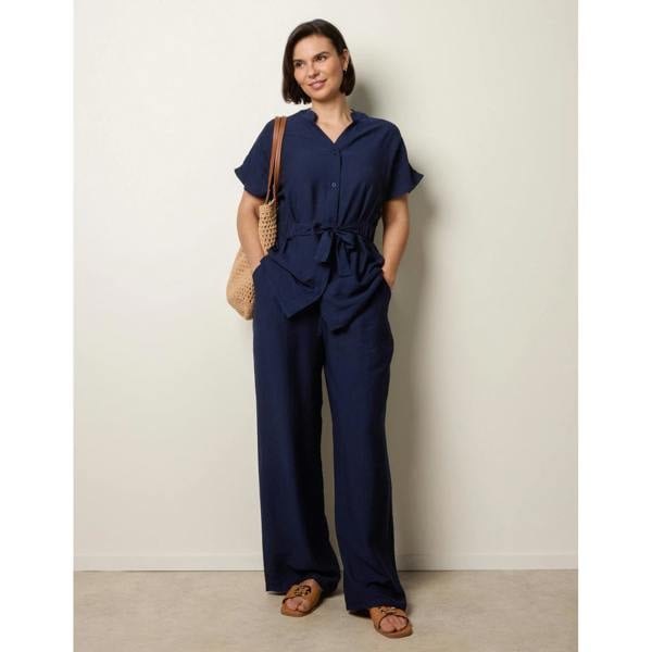 Blue Vanilla Two Piece Belted Co-Ord Set