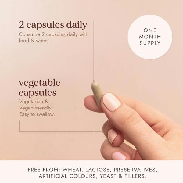 Fushi Herbal & Vitamin Blends Nootropic Brain Blend x 60 Capsules - Additional 6