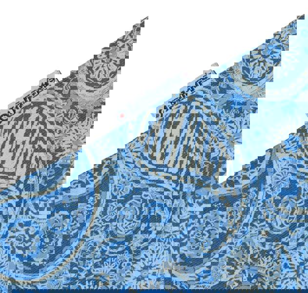 Lambretta Mens Classic Paisley Print Mod Retro Ska Casual Polo