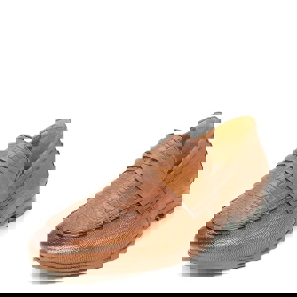 HX London Sutton Textured Penny Loafers