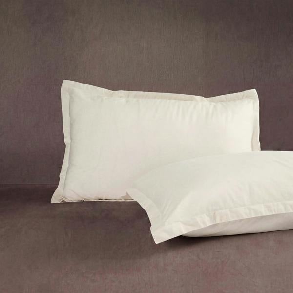 Martex Signature Washed Cotton Oxford Pillowcase Pair - Soft Shore