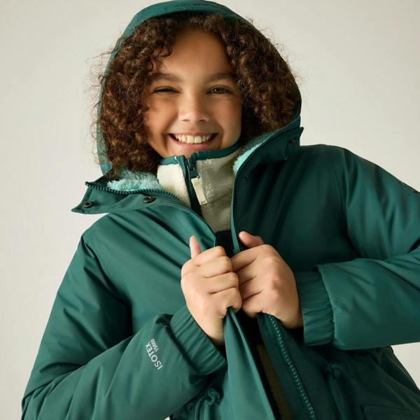 Regatta Childrens/Kids Vallina Insulated Waterproof Jacket - Mediterranea/Water Ballet - 