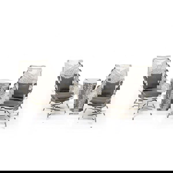 Carmean Rattan Chair and Footstool, Outdoor-Weilai Concept-Weilai Concept