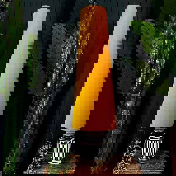 Love Frankie butterscotch velvet cone lampshade