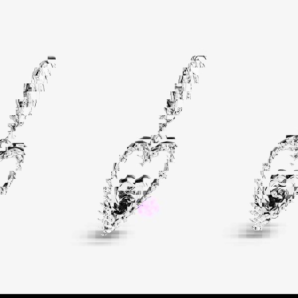 Rosa Lea February Birthstone Heart Dangle Charm AM-2THB004204-Purple