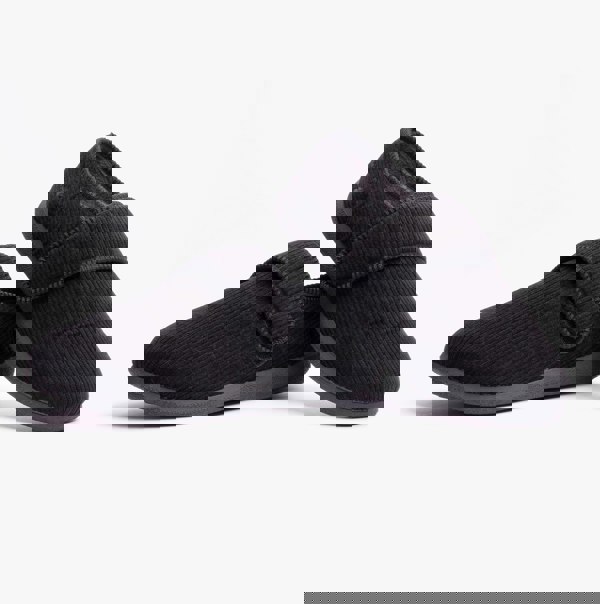 Padders OLIVER Mens Touch Fasten Full Slippers Black