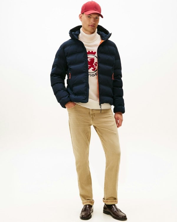 Tommy Hilfiger Tech Heat Sealed Mens Quilted Jacket - Desert Sky