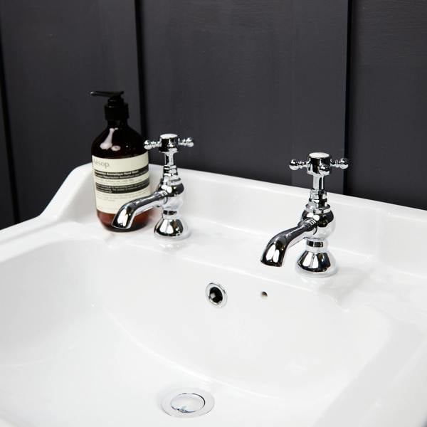 Flode Flen | Basin Pillar Taps | Chrome