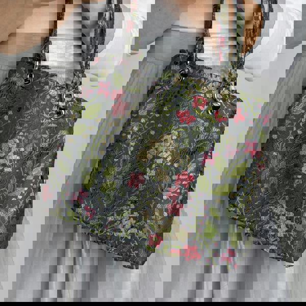 Earth Squared Jacquard Camille Ladies Handbag