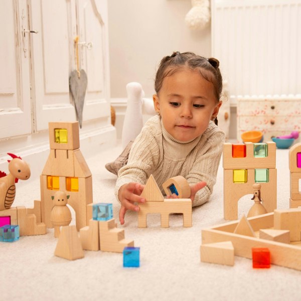 tickit Wooden Building Gem Blocks
