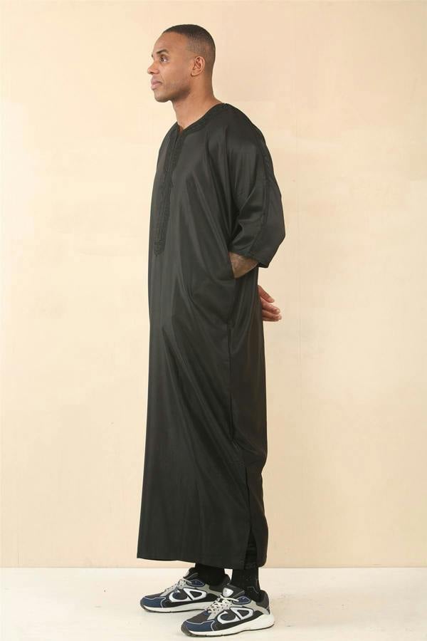 Infinity Leather Men's Moroccan Thobe Djellaba Jubba Robe Eid