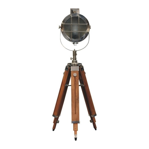 Artisan Furniture Caged Chrome Spotlight Floor Lamp