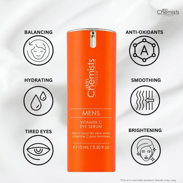 PO2SC404 skinChemists Men's Vitamin C Eye Serum 15ml Twin Value Savings Pack