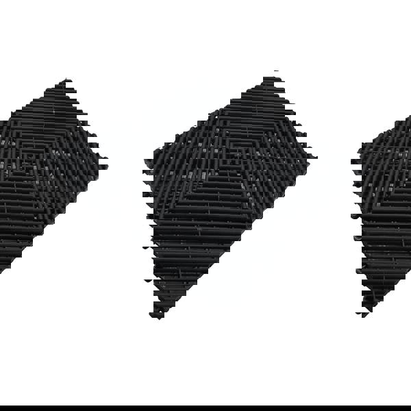 Nicoman Modular Interlocking Ribbed & Solid Garage Floor Tiles