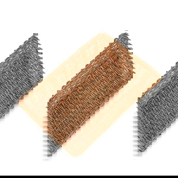 Small Tapered Wicker Rectangular Tray