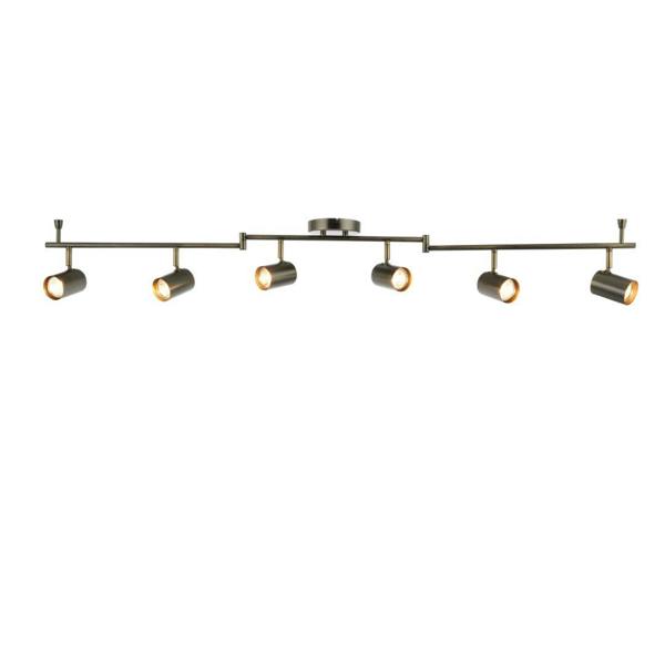 Pagazzi Lighting Hereford Matte Pewter 6-Spot Bar