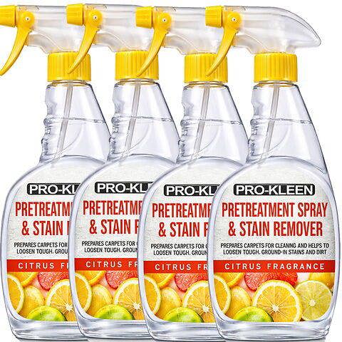 ProKleen Pro-Kleen Citrus Carpet and Upholstery Pre Treatment and Spot Stain Remover Spray 4 x 750ml