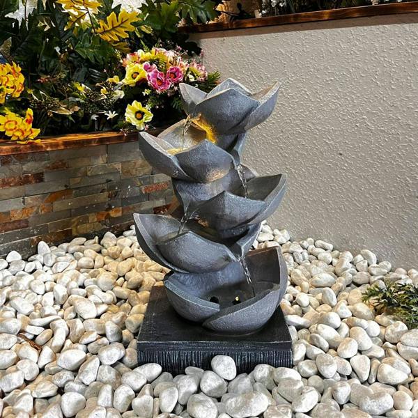 Tranquillity Water Features Lotus Leaf Contemporary Water Feature