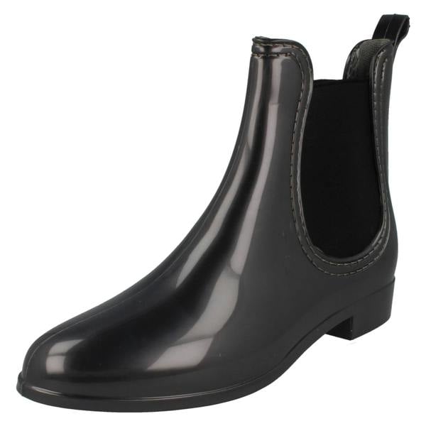 Spot On Ladies Spot On Flat Ankle Wellington Boots X1211