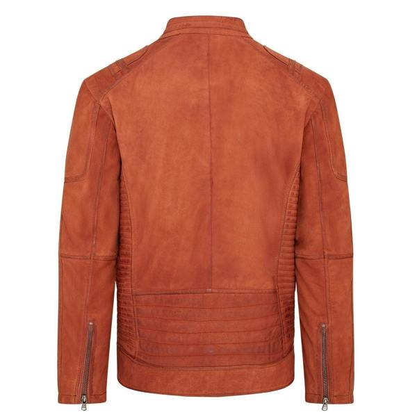 Infinity Leather Mens Buff Leather Cafe Racer Biker Jacket - Jinan
