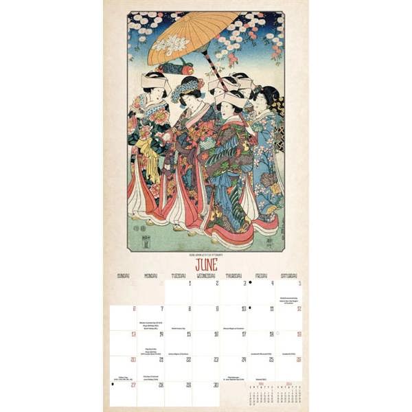 Japanese Woodblocks Calendar 2027, Wall Calendars, Month To View, Art, Gift